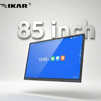 Pizarra Interactiva 4K de 85 Pulgadas con Pantalla Táctil Infrarroja de 40 Puntos, Cámara Integrada de 4800W (Enfoque Automático y Seguimiento de Voz), Sistema Operativo Android 12/13