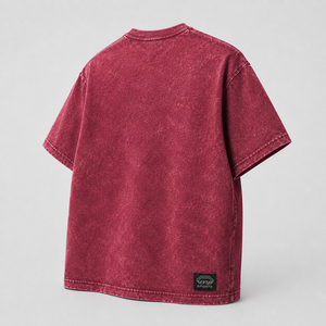 Custom Wholesale Acid Wash Oversized T <b>Shirt</b> Premium Heavyweight Cotton Vintage Drop Shoulder Blank Tee Men Streetwear - Product Image 3