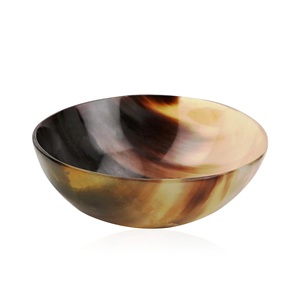 Plato de afeitar de cuerno de búfalo Natural 142, formas ovaladas y redondas modernas rústicas para fiestas - Product Image 6