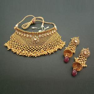 Real Creation Copper Necklace <b>Set</b> Brown AD Stone Choker-FBB0026A <b>Fine</b> <b>Jewelry</b> <b>Sets</b> - Product Image 1