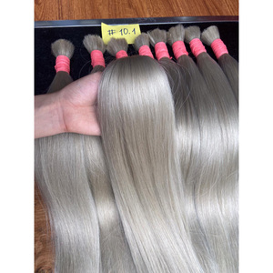 Extensions de cheveux humains en machine de haute qualité Remy marron clair brut aligné sur les cuticules vierges du Vietnam non transformées à donneur unique - Product Image 1