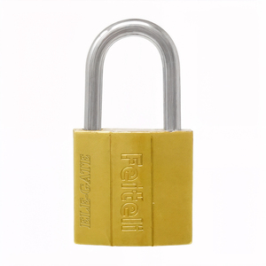 Lucchetto in Ferro con Chiave e Gancio Corto 63mm, Cilindro in Ottone Realizzato in Acciaio - Product Image 2