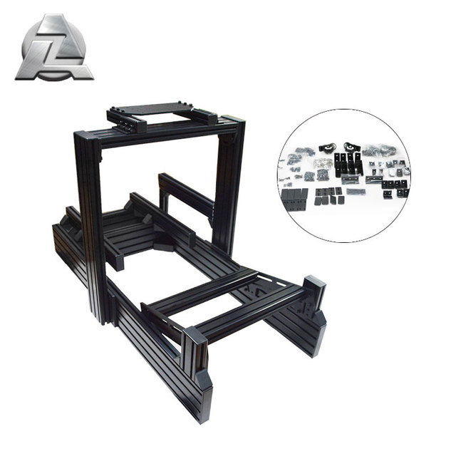 DIY Aluminum Alloy Game Equipment - Complete Sim Racing Driving Simulator Cockpit Kit for Direct Drive Setup
