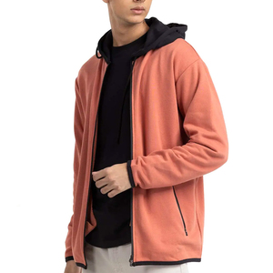 Offre Spéciale personnalisé à la mode hommes 2 côté poche personnalisée fermeture éclair à capuche/hommes plaine coton blanc moins cher prix fermeture éclair à capuche 2025 - Product Image 1