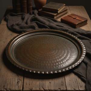 8-<b>Piece</b> Copper Cup <b>Set</b> for <b>2</b> People Oriental Design Style Wedding Gift Includes Lids & Tray - Product Image 4