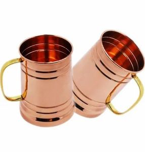 Tasse de mule de Moscou en cuivre tasse en cuivre massif pour boire un cocktail 18 oz tasses en cuivre de mule de Moscou - Product Image 2