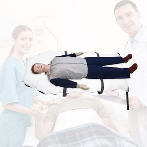 Colchón de aire lateral de transferencia hospitalaria para pacientes HT no tejido para uso de un solo paciente para ancianos y obesidad Reposicionamiento de elevación - Product Image 1