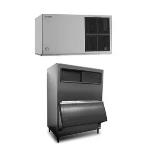 เครื่องทำน้ำแข็ง Hoshizaki KM-1301SAJ + B-1300SS แบบก้อนครึ่งวงกลม 1329 ปอนด์ และถังเก็บน้ำแข็ง 1275 ปอนด์ - Product Image 1