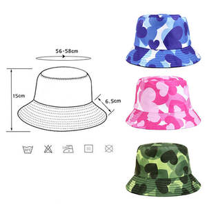 Chapeau seau en coton à la mode avec broderie de pêcheur - Product Image 5