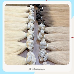 Cheveux naturels droits Double Drawn 100% humains vente en gros de cheveux permanents sans enchevêtrement prêts à expédier des produits de trame de génie - Product Image 3