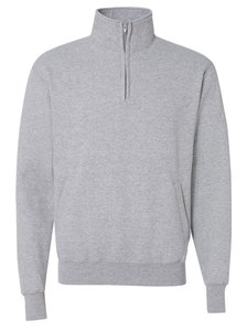 Pull à capuche de golf à col montant en polaire 100% coton uni pour hommes, teint en plaine pour l'hiver - Product Image 4