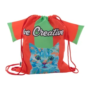 CreaDraw T <b>Kids</b> Eco-Friendly RPET <b>Drawstring</b> Sportpacks Promotional <b>Bag</b> with Attractive Gadgets - Product Image 1