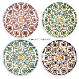 Noir et blanc couleur Unique fantaisie concepteur forme ronde accessoires de table sous-verres maison hôtel Restaurant accessoires de service - Product Image 5