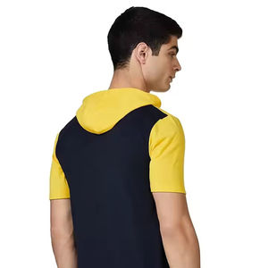 2025 ropa de calle para hombre Camiseta Casual de manga corta con capucha Top 100% algodón oferta de verano diseño delgado de moda - Product Image 6
