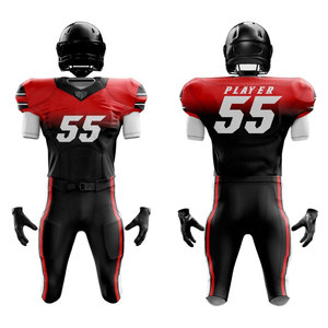 Tenues d'équipe de football américain sur mesure OEM 2025 de haute qualité, imprimées, respirantes, à séchage rapide, grandes tailles, ensembles courts d'été 100 % - Product Image 5