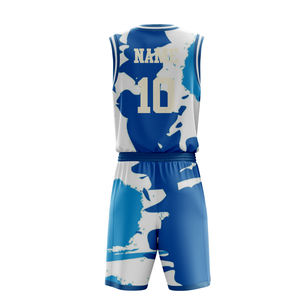 Nouveauté Maillots de basket-ball personnalisés bon marché Respirant Vêtements de basket-ball Polyester Maillots de basket-ball Uniformes pour hommes - Product Image 2