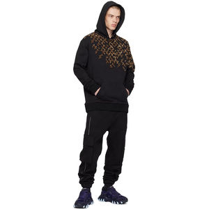 Usine personnalisée de haute qualité poids lourd surdimensionné 100% coton strass broderie mode conception essentielle gagner - Product Image 2