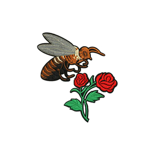 Heat Press Custom Badge Embroidery Patch Premium Quality Iron on Patches Applique for Clothing - Product Image 2