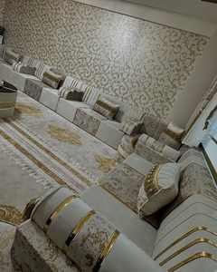 Asientos Orientales para el Suelo, Sofá Étnico, Sofá Árabe Majlis, Sofá Estilo Otomano, Conjunto Árabe Jalsa, Asientos Orientales de Lujo para el Suelo - Product Image 5