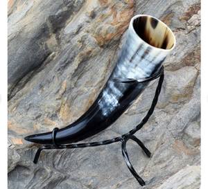 2025 recuerdos con logotipo personalizado de la mejor calidad jarra de cuerno Natural personalizada 100% cuerno de buey genuino pulido Animal náutico - Product Image 1