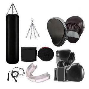 Produit best-seller Ensemble de boxe de combat pour entraînement sportif Ensemble de combat de boxe en cuir original de haute qualité - Product Image 1