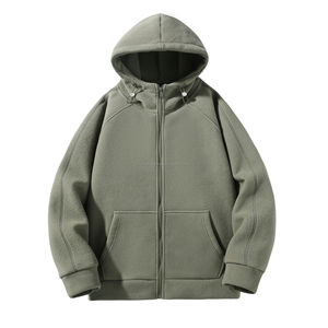 Sudaderas con Capucha Personalizables para Hombre, de Felpa Gruesa con Cierre, para Otoño e Invierno, Estilo Informal, con Opciones de Bordado de Logotipo - Product Image 3