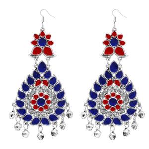 ต่างหูระย้า Meenakari Afghani แฟชั่นชั้นนำ1311060G-Intriguing ห้อยแฟชั่น - Product Image 1