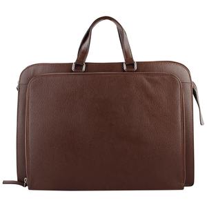 Sac à main pour ordinateur portable en cuir véritable marron vintage pour femmes, sac à bandoulière pour le travail, sac de messager pour le bureau, sacoche professionnelle - Product Image 5