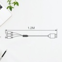 4-in-1 black nylon <b>charging</b> <b>cable</b> (GSC 105515017) - Product Image 3
