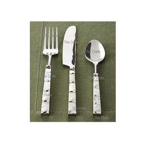 Ensemble de couverts en métal avec poignée de créateur ensemble de couverts de vaisselle de taille et de forme personnalisées pour la vaisselle de restaurant - Product Image 2
