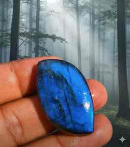 Labradorita Natural de Calidad AAA, Tallada en Cristal con Destello Azul, Forma de Rombo, para Decoración del Hogar, Gema Cabujón - Product Image 1