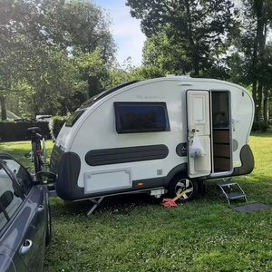 รถพ่วงแคมป์ปิ้งออฟโรด 4x4 ขนาดเล็ก มินิ เทรลเลอร์ เต็นท์รถพ่วง RV สำหรับกิจกรรมกลางแจ้ง น้ำหนักเบา รูปทรงหยดน้ำ ผลิตในจีน - Product Image 1