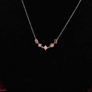 Multi Shape Customized Shaped Pendent With Pink Lab Grown Diamond in 14 KT Solid Gold <b>for</b> Customized Jewelry, - Product Image 2