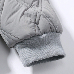 Chaqueta Bomber para Hombre, Nueva Colección 2026, Cuello Alto, Impermeable, Resistente al Viento, Transpirable, Ligera, Acolchado de Diamante, Estilo Punk - Product Image 4