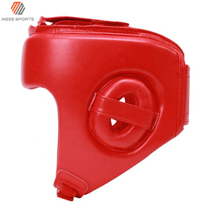 New Wholesale Custom Leather Boxing <b>Head</b> Guard High Quality Protective <b>Training</b> Fight Headgear - Product Image 4