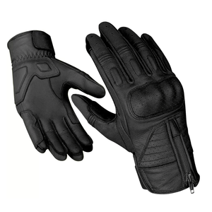 Top Notch Unisex Motorcycle Racing Gloves Vintage Best Knuckle Breathable Waxed Leather for Winter Summer Printed Biker Auto - Product Image 4