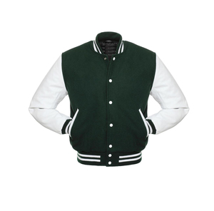 Custom Men Varsity Letterman <b>Jacket</b> | <b>Suede</b> Style Body with PU Leather Sleeves | OEM Baseball <b>Jacket</b> - Product Image 3