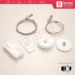 Kit de réparation de lève-vitre arrière BWR5213 pour Carrera 911 (996) 1997-2005 2 portes 99662411103 99662411203 - Product Image 6