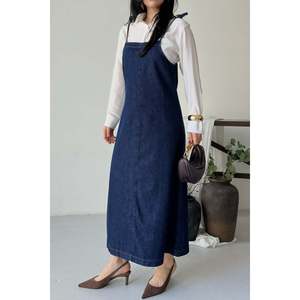 Robe décontractée à bretelles 3085 - Style Slap Bleu marine - Product Image 2