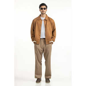 แจ็คเก็ตหนังแท้ลำลอง คอตั้ง ไซส์ XS ปิดด้วยซิป เคลือบผิวสำหรับฤดูใบไม้ผลิและฤดูใบไม้ร่วง - Product Image 5