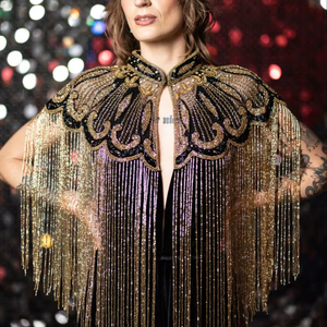 เดรสแขนกุดผ้าชีฟองปักเลื่อมแวววาวลูกปัดชุดเดรสปาร์ตี้ชุดสวมใส่ได้หลายแบบปักพู่ชุดราตรีที่สมบูรณ์แบบ - Product Image 1