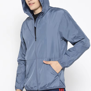 Coupe-vent personnalisé léger en toile de nylon de haute qualité pour hommes, respirant, séchage rapide, imperméable, coupe-vent grande taille hiver - Product Image 1