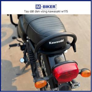 Guidon rond à anneau unique Kawasaki W175 authentique M-Biker léger ~0,8 kg Installation en matériau Chun Zin Merci, merci. - Product Image 4