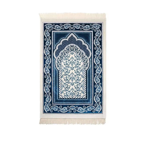 Muslim Foldable Prayer Mat Wholesale with Pocket Islamic Plain Solid Material Cheap price Prayer Mat - Product Image 4