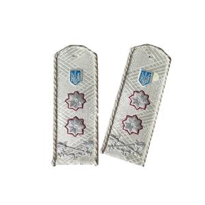 Par de Epaulettes Deslizantes de Ucrania para Sargento (Sargento de Estado Mayor) de la Marina de los Estados Unidos, Epaulettes Bordadas en Lona Suave con Encaje para el Cuerpo Médico - Product Image 6