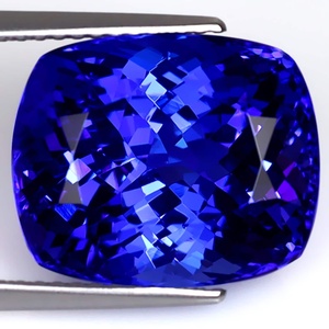 Certifié GIA 12.10 CT Top Grade Grand Looking Cushion Cut (14x12mm) Véritable Tanzanite Loose Gemstone Fabrication de bijoux de fantaisie - Product Image 2