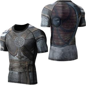 Entrenamiento Rashguard manga corta OEM compresión BJJ camisa logotipo personalizado MMA Grappling Fit con tecnología de secado rápido - Product Image 2