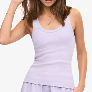 Vente en gros de vêtements de sport amples personnalisés pour femmes, marque privée, matériau solide, débardeurs respirants à vendre - Product Image 6