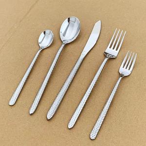 Designer Handle Silver Finished Cutlery Set Modern Flatware Ideal for Home Restaurants Hotels and <b>Tabletop</b> Use From India - Product Image 6