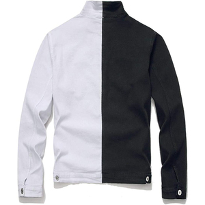 Veste en jean délavée à l'acide de créateur avec logo personnalisé pour hommes, fermeture à glissière vintage imprimée pour l'hiver en plein air - Product Image 2